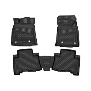 Lexus GX J150 Floor Mats - Omac - Rubber TPE - Black - '14-'23 Lexus GX J150 Floor Mats - Omac - Rubber TPE - Black - '14-'23